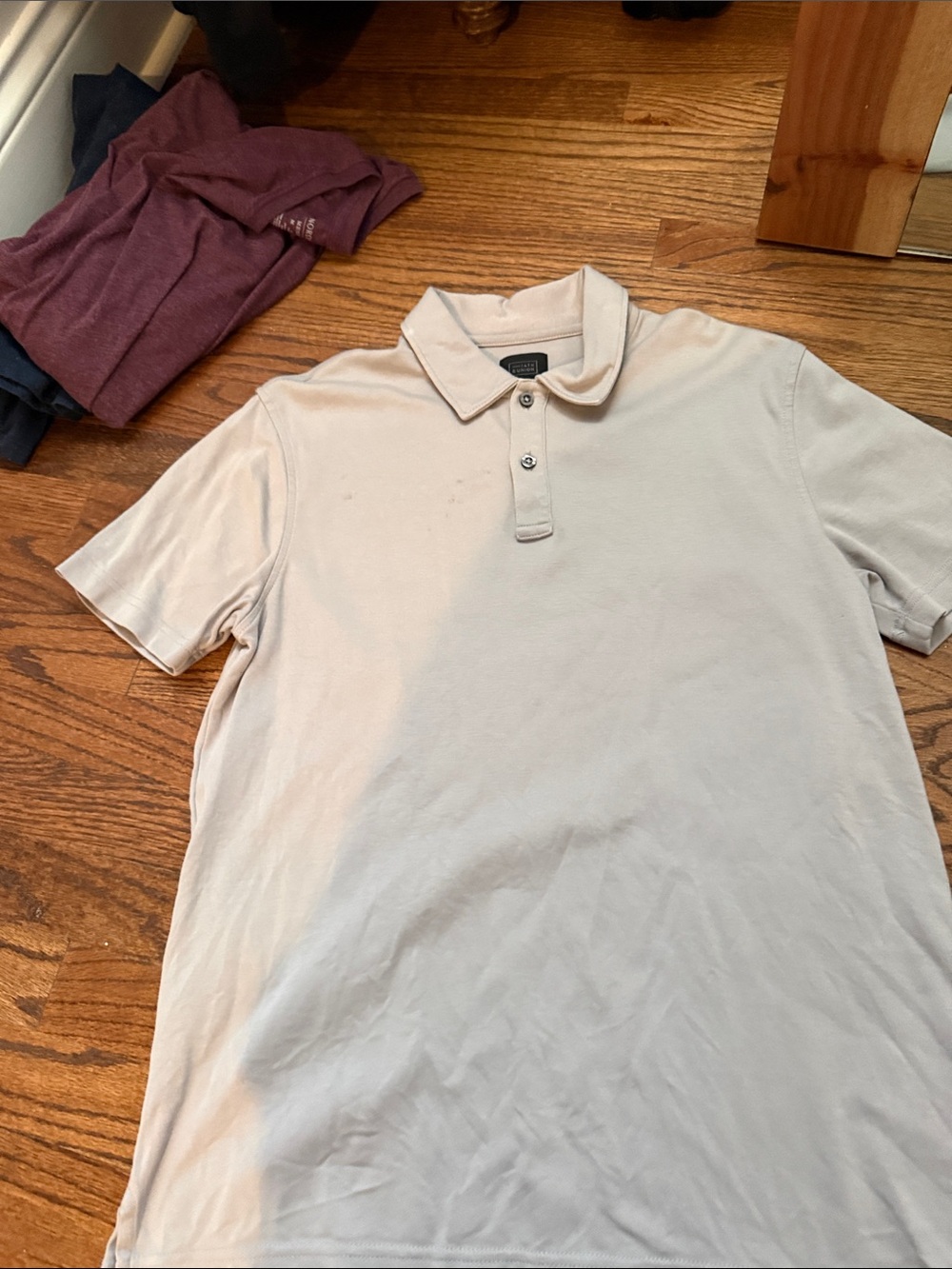14th & Union Men's Polo in Light Cream